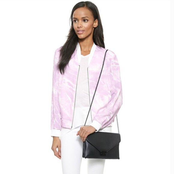 Loeffler Randall Envelope Clutch Turn-Lock Purse Black - Picture 4 of 16